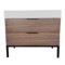 Modern Bathroom Vanity, Walnut, 40